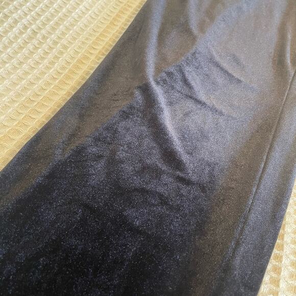 J. Jill Wearever Collection Slim Ankle Black Velvet Whimsygoth Dress Pants Large - Picture 6 of 11